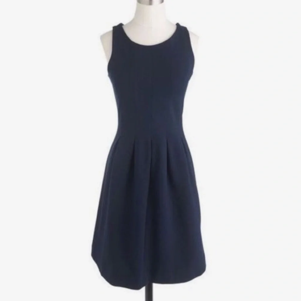 J. Crew Fit & Flare Stretch A-line Dress